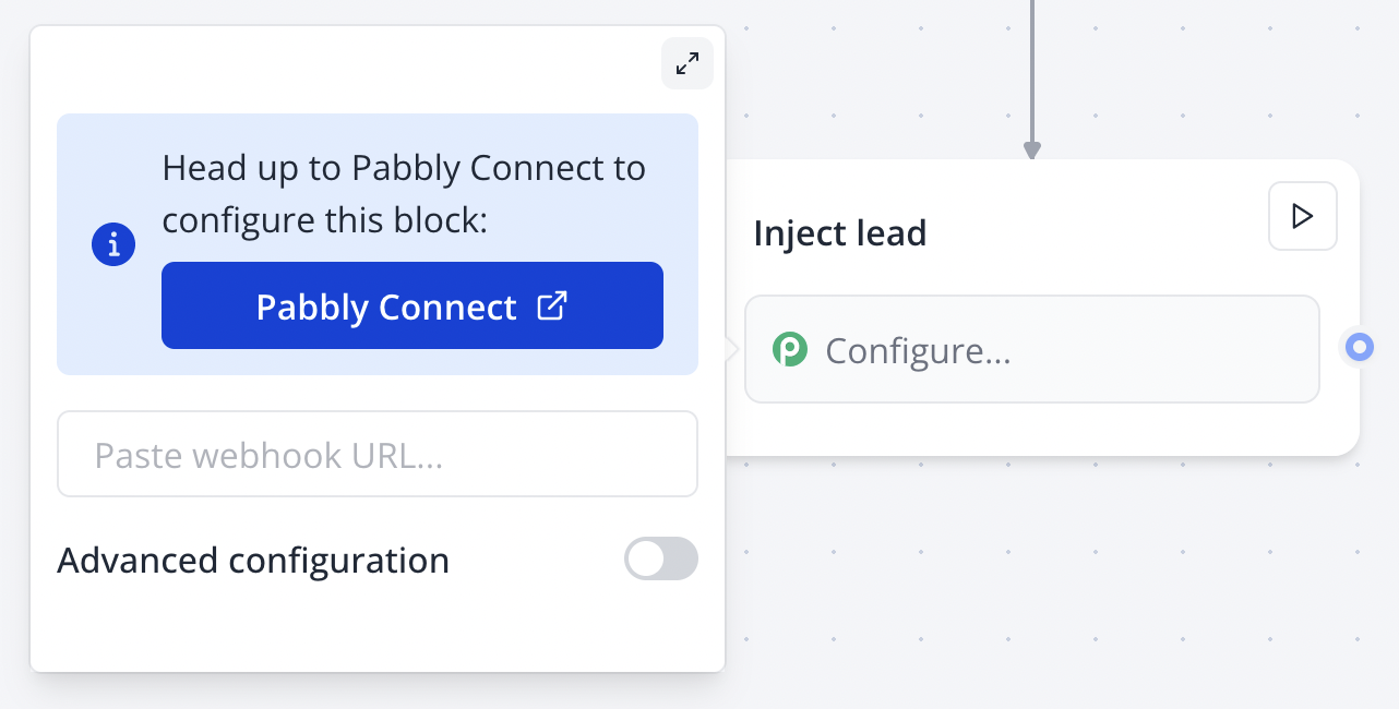 Bloco do Pabbly Connect