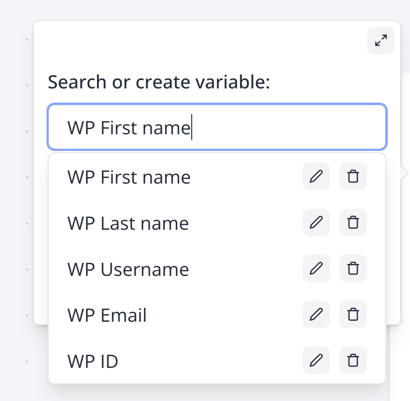 Variáveis predefinidas do WP